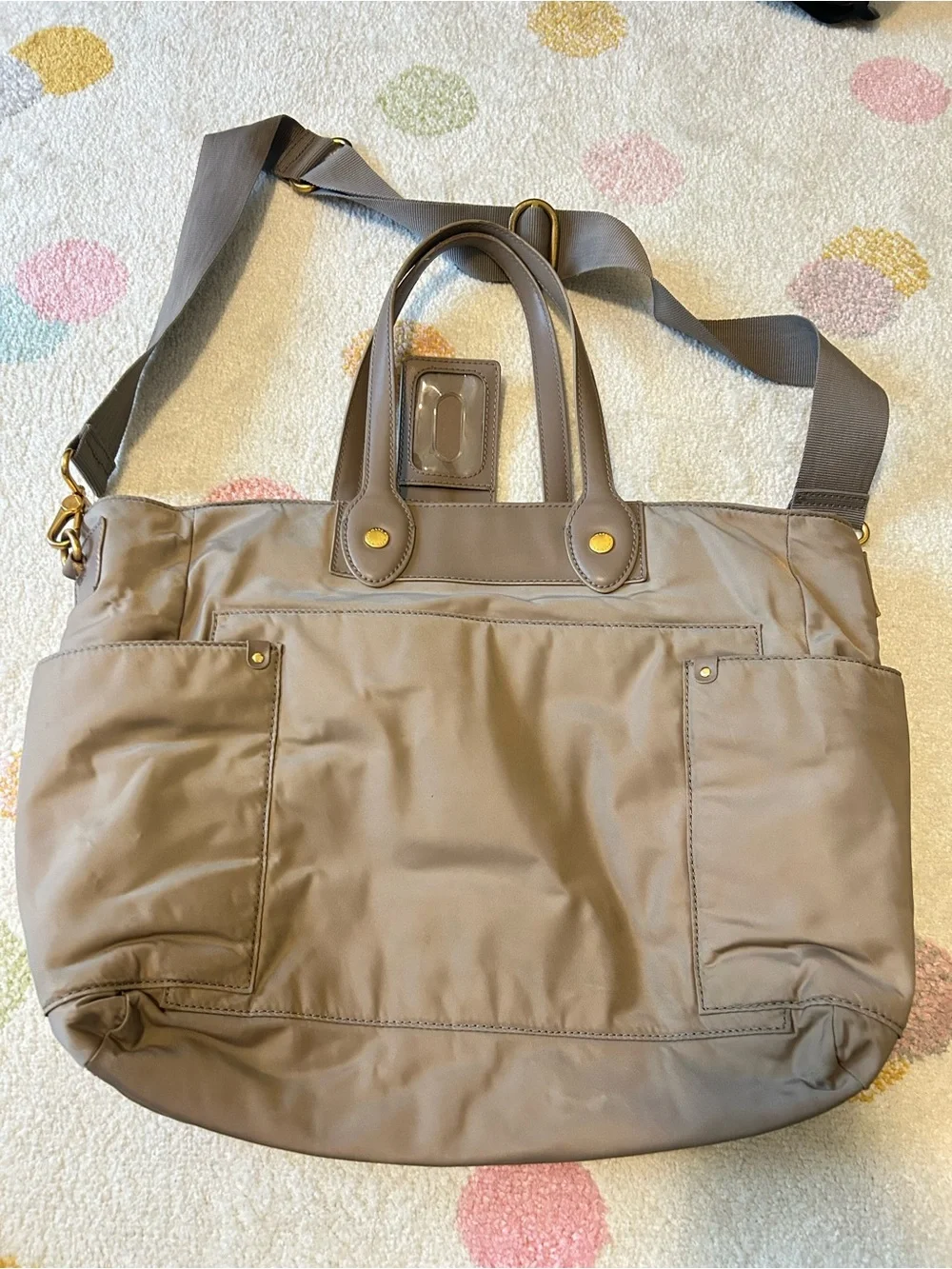 Marc Jacobs Beige Nylon Diaper Bag